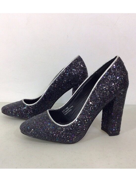 Penny Loves Kenny Sequin Sparkly Heels Pumps Womens 7.5 - Picture 1 of 8